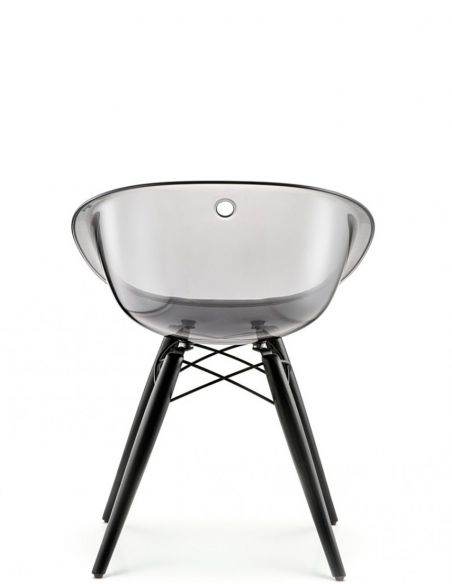 Стілець PEDRALI GLISS WOOD 905 Прозорий