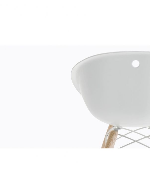 Стілець PEDRALI GLISS WOOD 904 Білий...