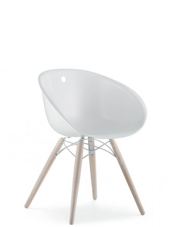 Стілець PEDRALI GLISS WOOD 904 Білий...