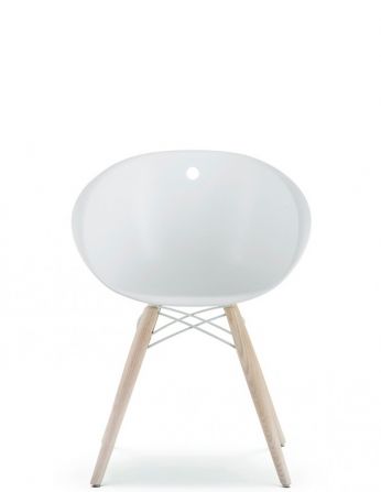 Стілець PEDRALI GLISS WOOD 904 Білий Напівбарний 2