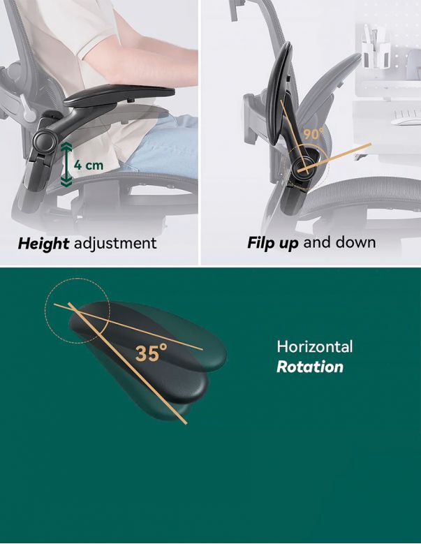 КРІСЛО HINOMI H1 CLASSIC V3 BLACK,...