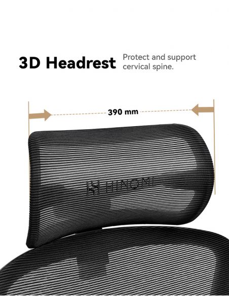 КРІСЛО HINOMI H1 CLASSIC V3 BLACK, ергономічне