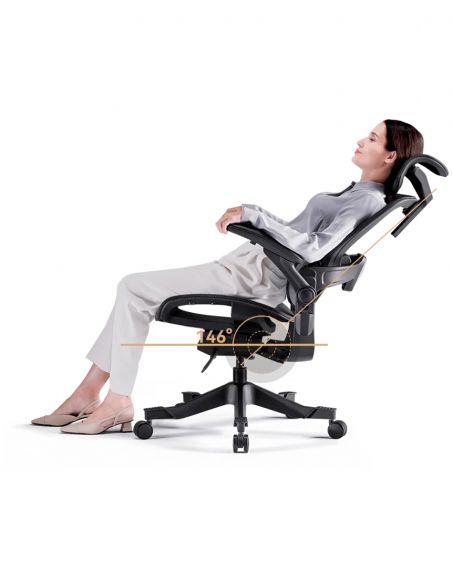 КРІСЛО HINOMI H1 CLASSIC V3 BLACK, ергономічне