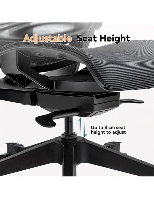 КРІСЛО HINOMI H1 CLASSIC V3 BLACK,...