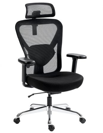 КРІСЛО HINOMI Q1 BLACK, ергономічне