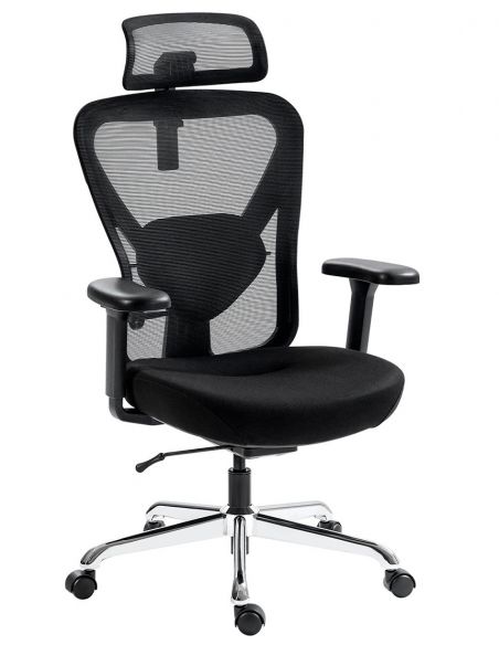 КРІСЛО HINOMI Q1 BLACK, ергономічне