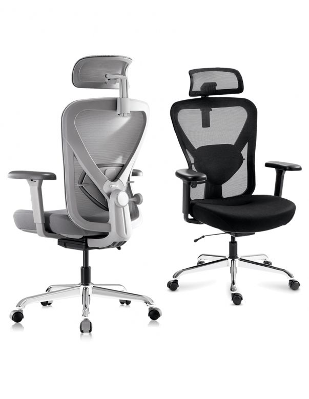 КРІСЛО HINOMI Q1 BLACK, ергономічне