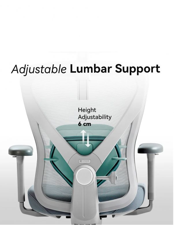 КРІСЛО HINOMI Q1 BLACK, ергономічне