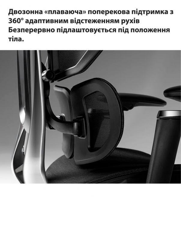 КРІСЛО HINOMI  X2 PRO BLACK, ергономічне