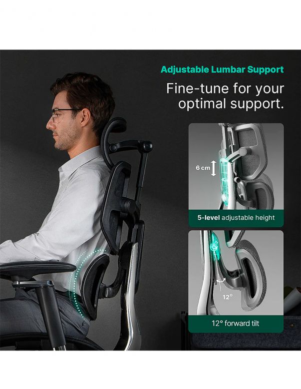 КРІСЛО HINOMI X2 PRO GREY, ергономічне