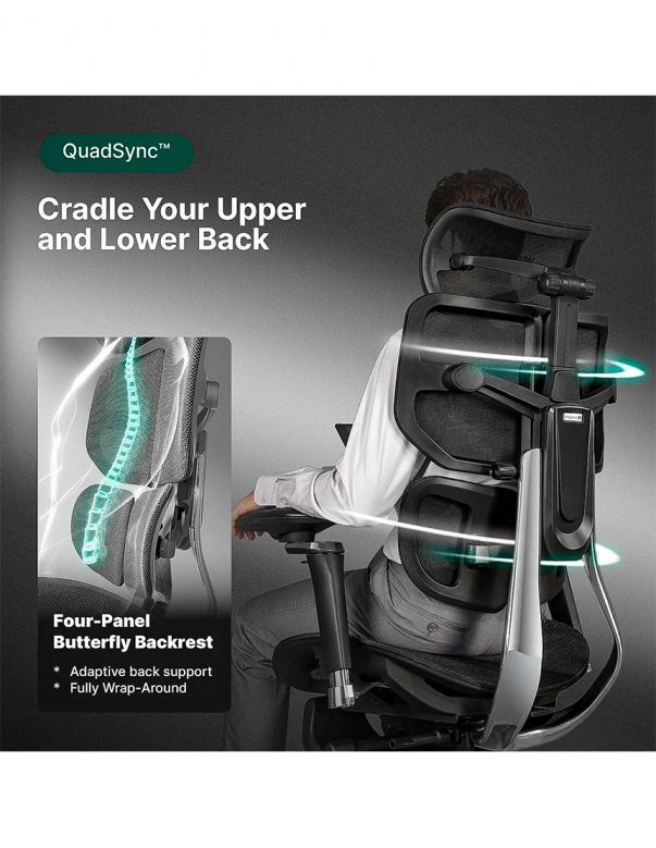 КРІСЛО HINOMI X2 PRO GREY, ергономічне