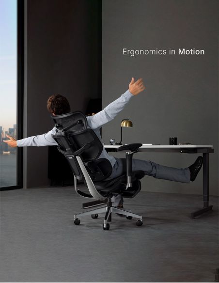 КРІСЛО HINOMI X2 PRO GREY, ергономічне