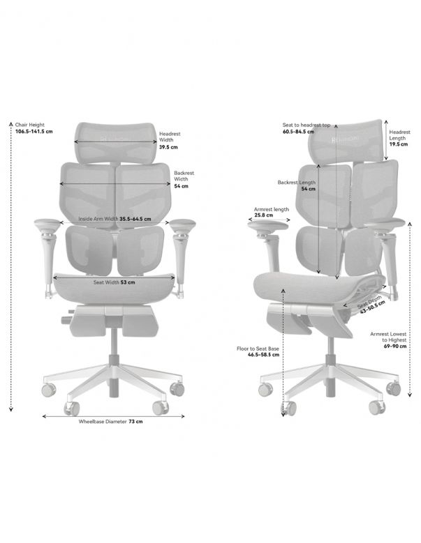 КРІСЛО HINOMI X2 PRO PINK, ергономічне