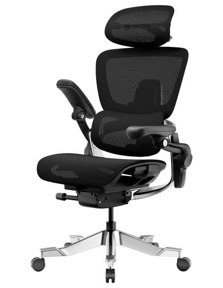 КРІСЛО HINOMI H2 PRO COAL BLACK, ергономічне, з підставкою для ніг