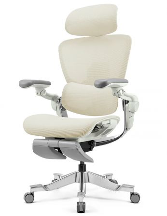 КРІСЛО HINOMI H2 PRO CREAM WHITE, ергономічне, з...