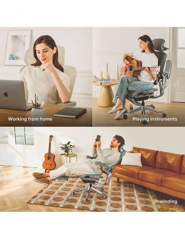 КРІСЛО HINOMI H2 PRO CREAM WHITE,...