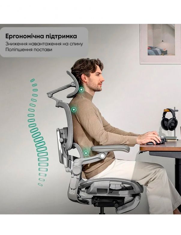 КРІСЛО HINOMI H2 PRO CREAM WHITE,...