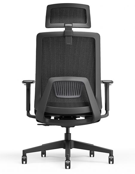 Крісло KRESLALUX TANIT ALL BLACK, ергономічне