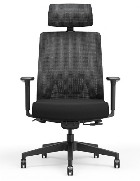 Крісло KRESLALUX TANIT ALL BLACK, ергономічне