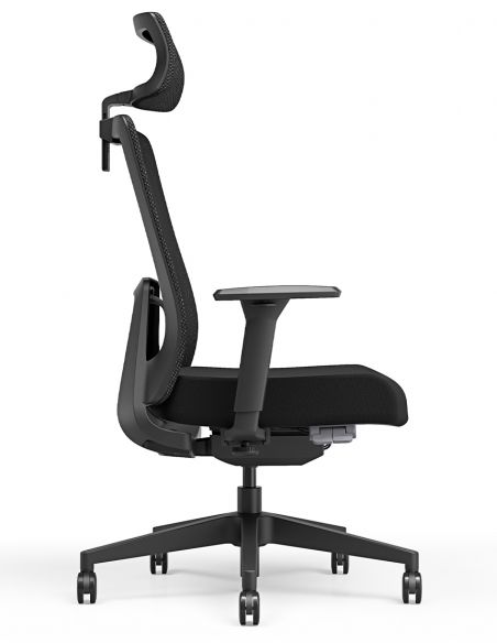 Крісло KRESLALUX TANIT ALL BLACK, ергономічне