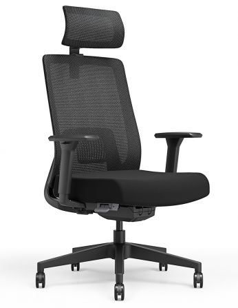 Крісло KRESLALUX TANIT ALL BLACK, ергономічне