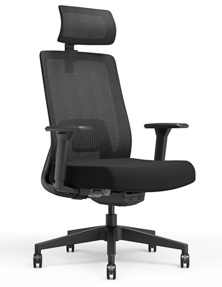 Крісло KRESLALUX TANIT ALL BLACK, ергономічне