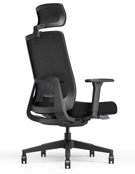 Крісло KRESLALUX TANIT ALL BLACK, ергономічне