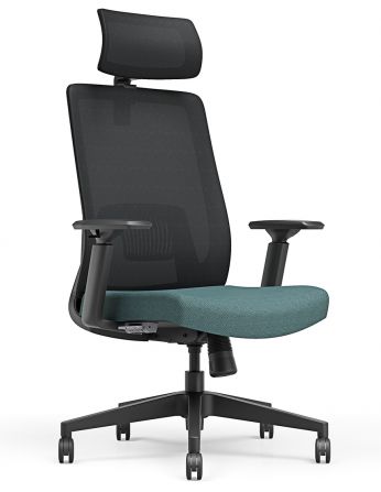 Крісло KRESLALUX TANIT DARK GREY and BLUE, ергономічне