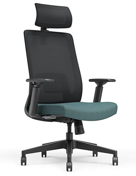 Крісло KRESLALUX TANIT DARK GREY and BLUE, ергономічне