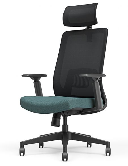 Крісло KRESLALUX TANIT DARK GREY and BLUE, ергономічне