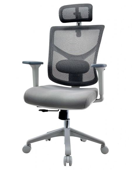 Крісло HOOKAY STAR 2 GREY (STE2-MF01-NG) для оператора, ергономічне