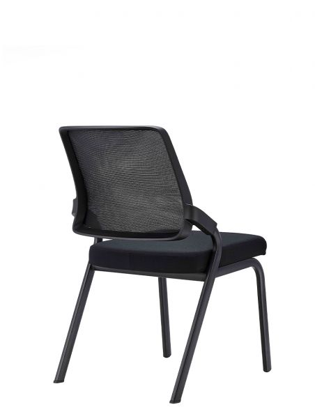 Крісло KRESLALUX H-08 BLACK, для відвідувача