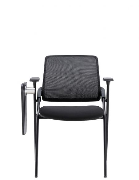 Крісло KRESLALUX H-08 BLACK, для аудиторий, із відкидним столиком