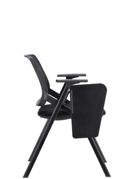 Крісло KRESLALUX H-08 BLACK, для аудиторий, із відкидним столиком