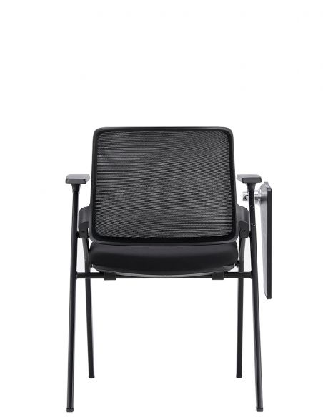 Крісло KRESLALUX H-08 BLACK, для аудиторий, із відкидним столиком