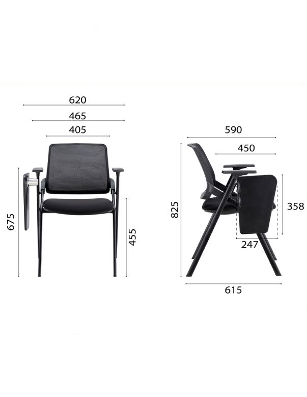 Крісло KRESLALUX H-08 BLACK, для...