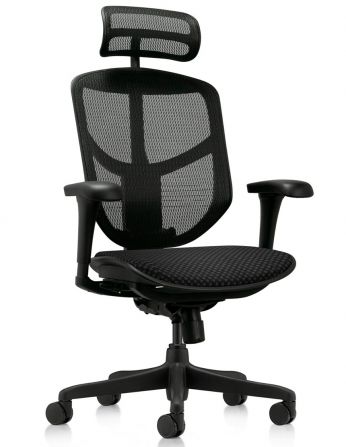 Крісло ENJOY BUDGET 2 NEW BLACK FABRIC ергономічне