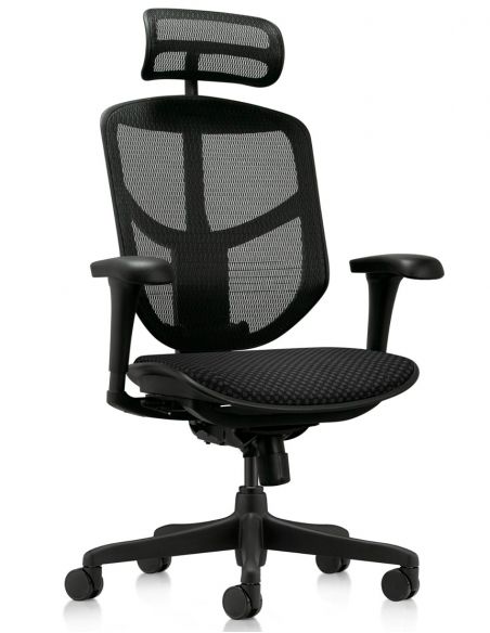 Крісло ENJOY BUDGET 2 NEW BLACK FABRIC ергономічне