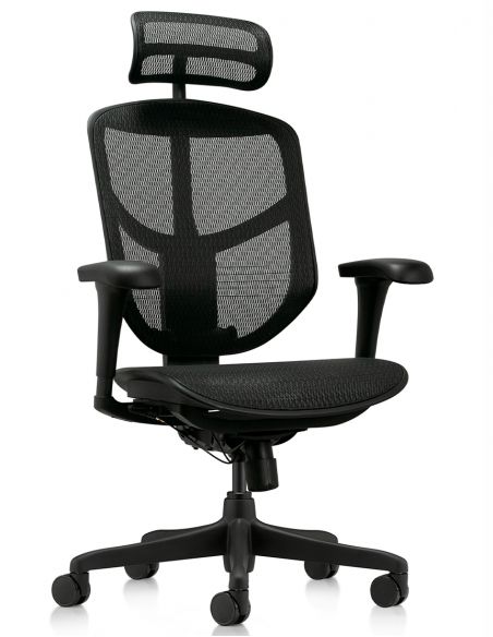 Крісло ENJOY BUDGET 2 NEW BLACK MESH ергономічне