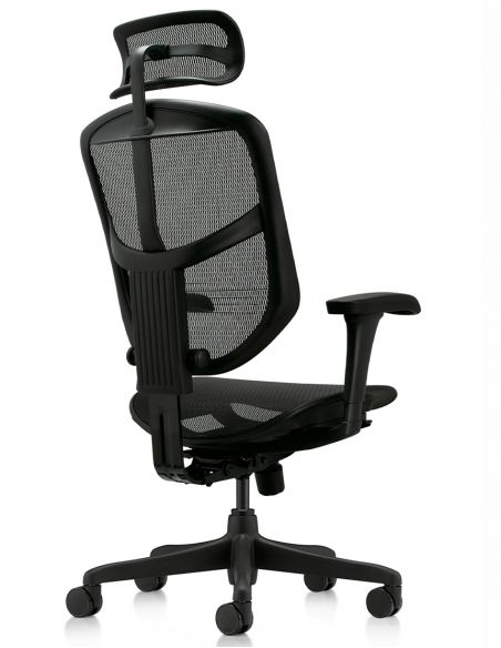Крісло ENJOY BUDGET 2 NEW BLACK MESH ергономічне
