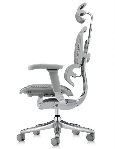 Крісло ERGOHUMAN LUXURY SE (EHSE-AG-HAM-5D-ST-D, сітка W945-24 White), ергономічне