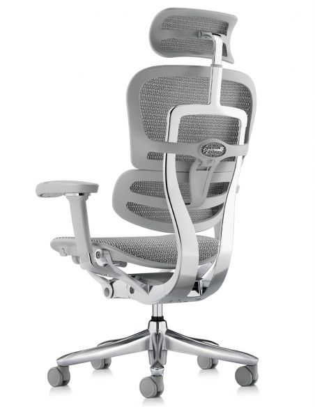 Крісло ERGOHUMAN LUXURY SE (EHSE-AG-HAM-5D-ST-D, сітка W945-24 White), ергономічне