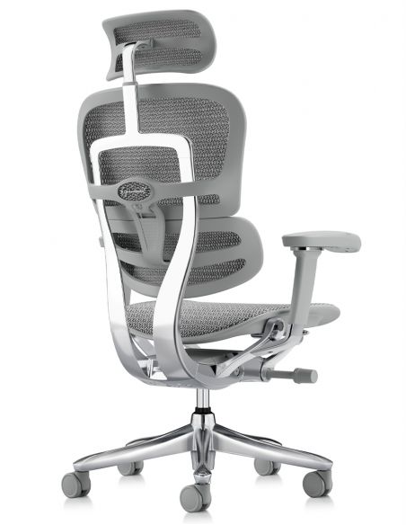 Крісло ERGOHUMAN LUXURY SE (EHSE-AG-HAM-5D-ST-D, сітка W945-24 White), ергономічне