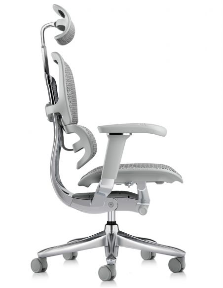 Крісло ERGOHUMAN LUXURY SE (EHSE-AG-HAM-5D-ST-D, сітка W945-24 White), ергономічне