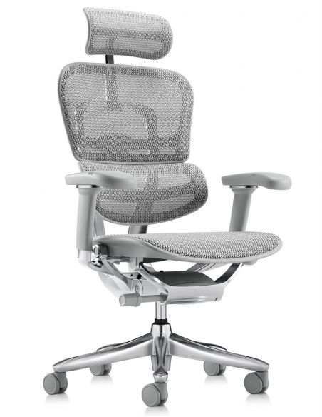 Крісло ERGOHUMAN LUXURY SE (EHSE-AG-HAM-5D-ST-D, сітка W945-24 White), ергономічне