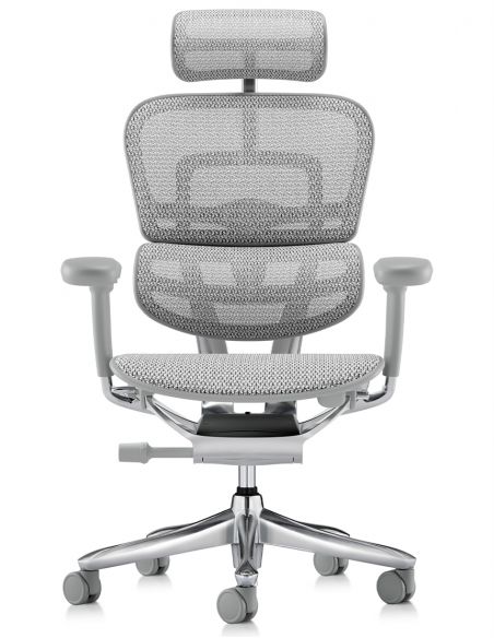 Крісло ERGOHUMAN LUXURY SE (EHSE-AG-HAM-5D-ST-D, сітка W945-24 White), ергономічне