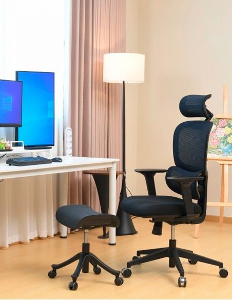 Крісло HOOKAY FOCORA BLACK (FCM-F01) для оператора, ергономічне