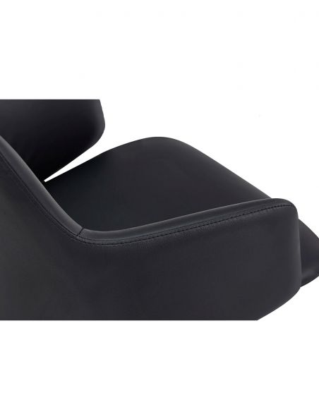 Конференц-крісло KRESLALUX FOCUS (B2416) BLACK, шкіряне