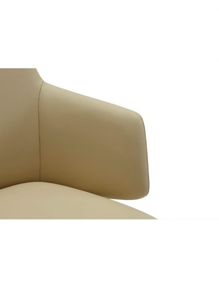 Конференц-крісло KRESLALUX FOCUS (B2416) BEIGE, шкіряне