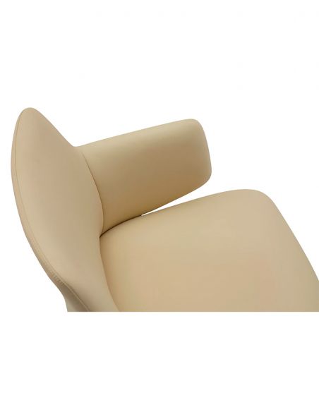 Конференц-крісло KRESLALUX FOCUS (B2416) BEIGE, шкіряне
